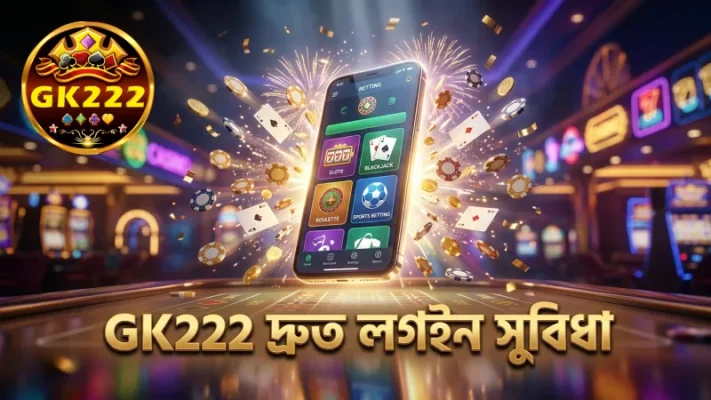 মোবাইলে দ্রুত লগইন ও ডিপোজিট সিস্টেম GK222 এর সুবিধা