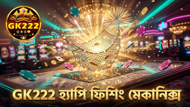 GK222-তে হ্যাপি ফিশিং গেমের মেকানিক্স বিশ্লেষণ করা হয়েছে।