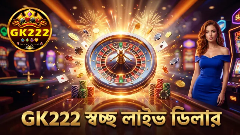 GK222 লাইভ ডিলারের স্বচ্ছ কার্ড ডিস্ট্রিবিউশন নিশ্চিত করে।