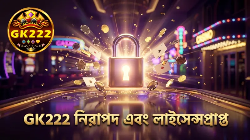 লাইসেন্স ও নিরাপত্তা নিশ্চিত করে GK222 তে খেলা নিরাপদ।