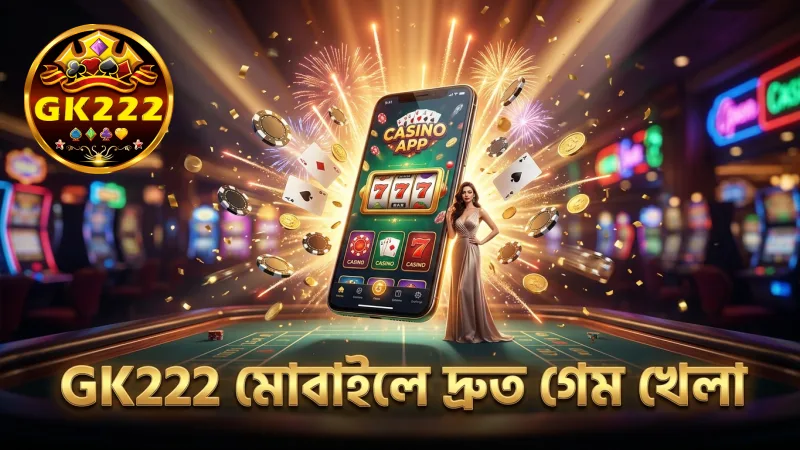 GK222 মোবাইলে দ্রুত প্লিঙ্কো গেম খেলার দৃশ্য