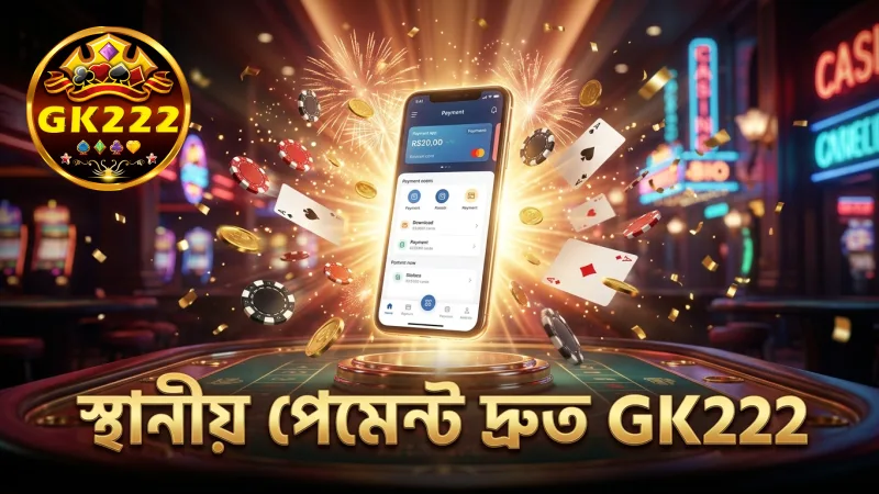 স্থানীয় পেমেন্ট মাধ্যমগুলো GK222 তে দ্রুত প্রক্রিয়াজাত হয়